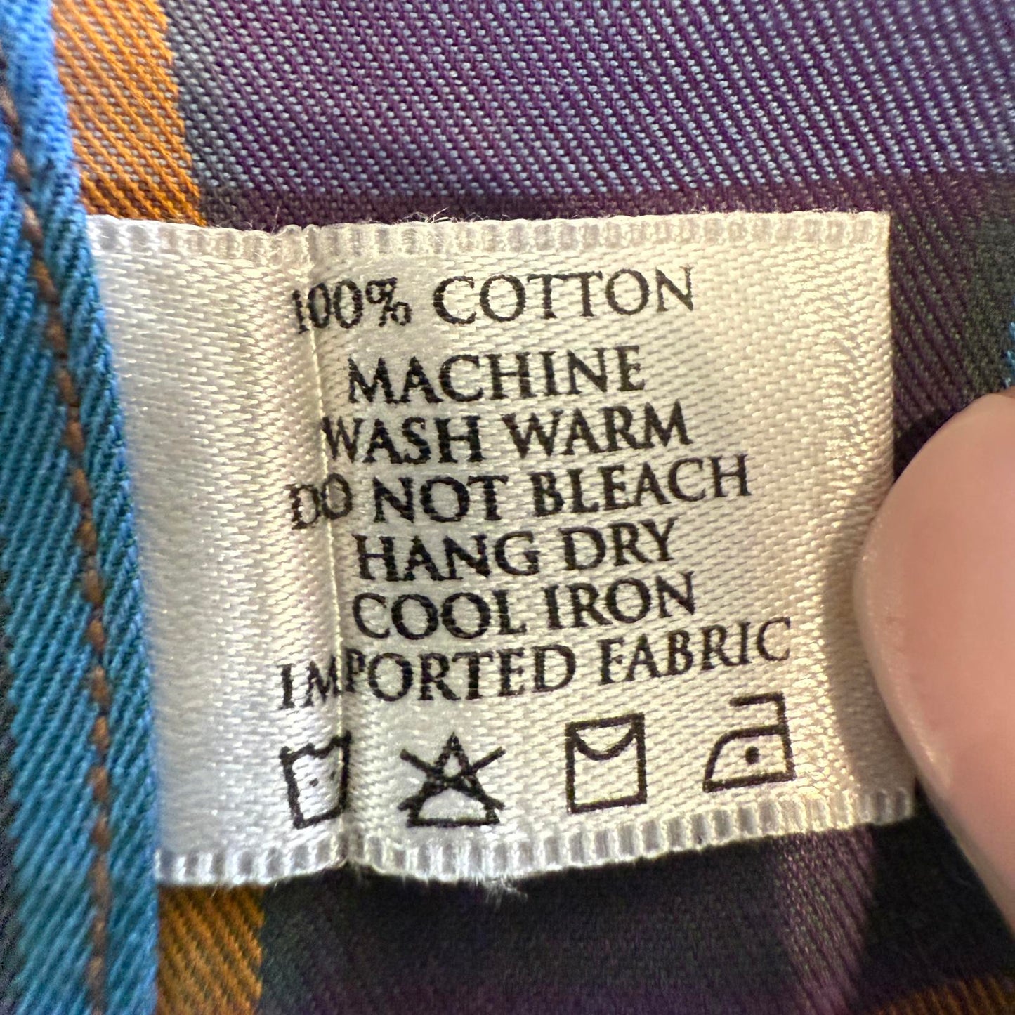 Robert Talbott Men's Multicolor Plaid Long Sleeve Shirt