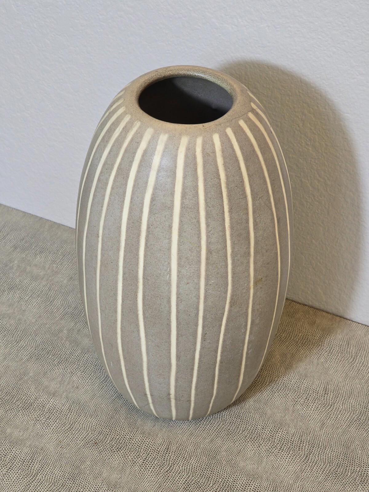 Striped Pottery Vase