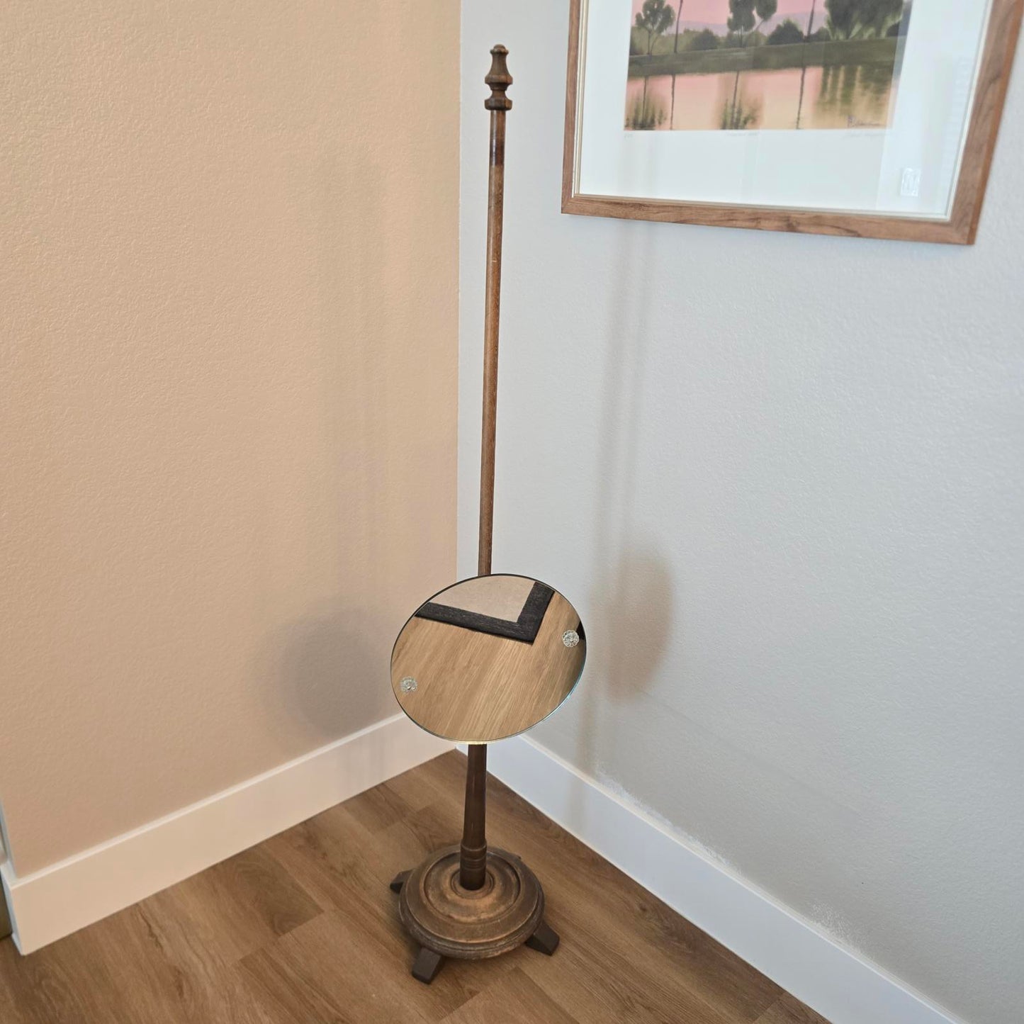 Antique Victorian Shaving Mirror 55"