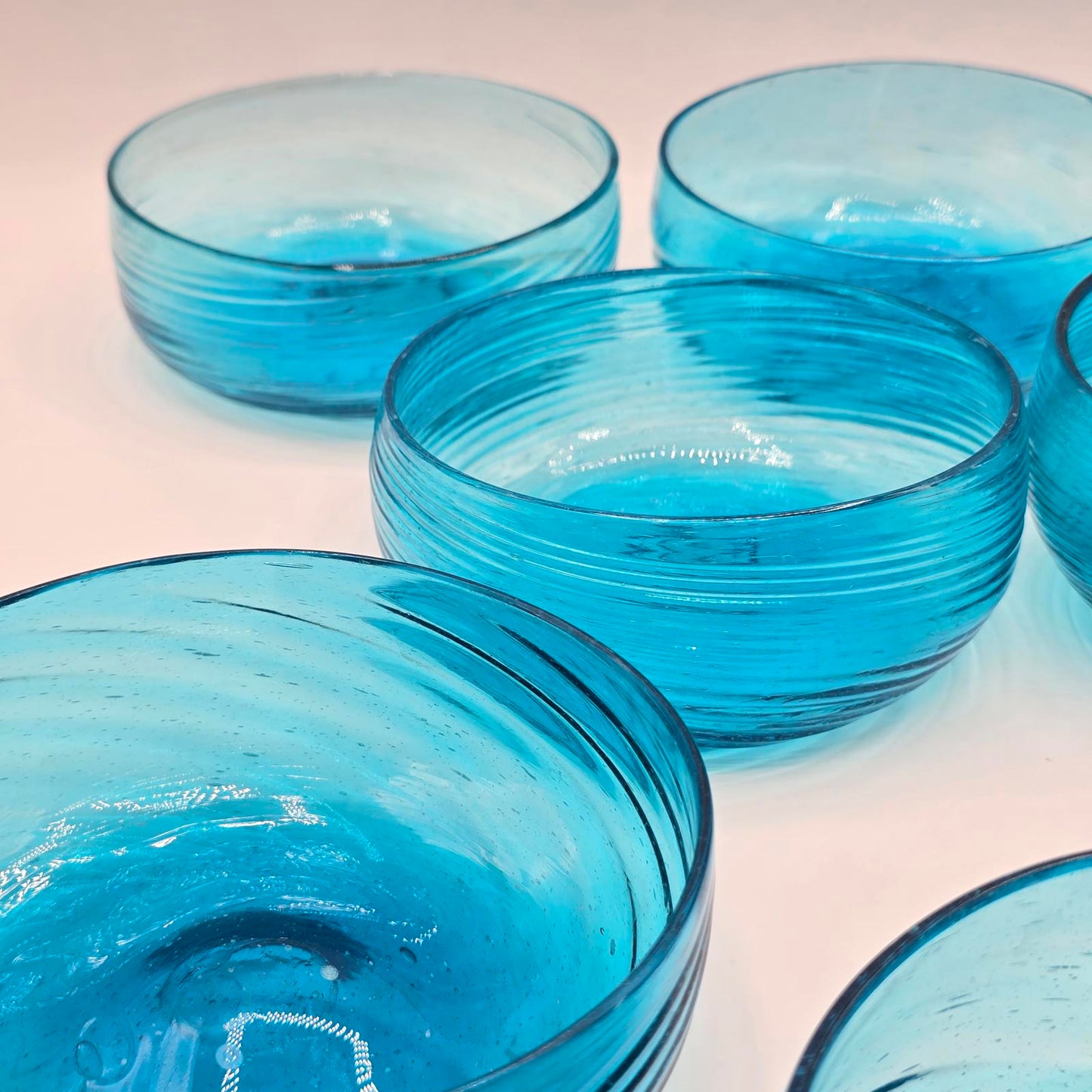 Vintage Handcrafted Mexican Glass Bowls