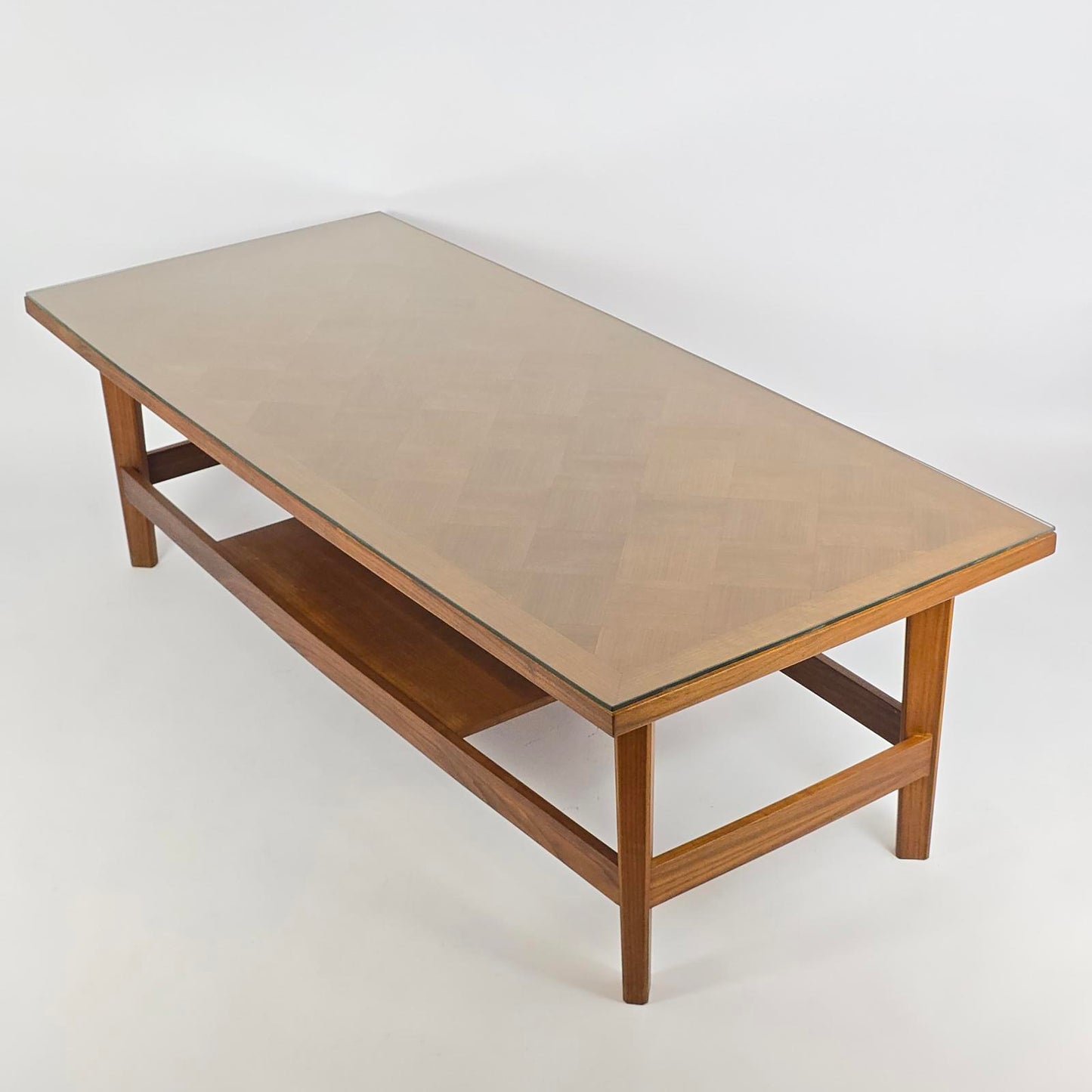 Mid Century Modern Split Rail Coffee Table