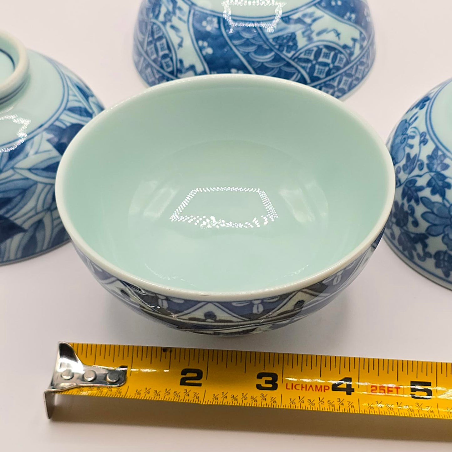 Vintage Arita Ware Japanese Bowls - Blue