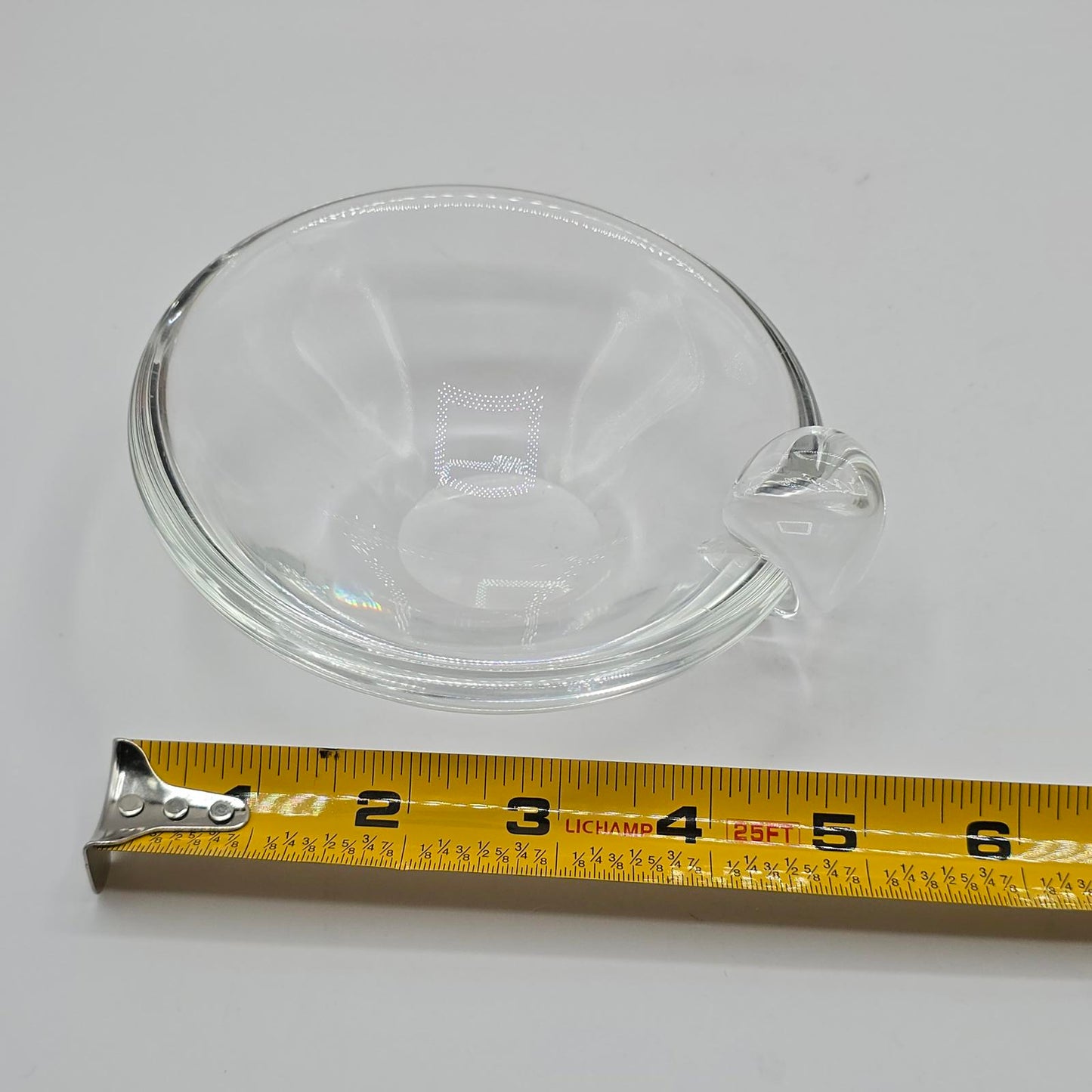 Mid Century Vintage Steuben Sloping Crystal Ashtray/Nut or Trinket Dish
