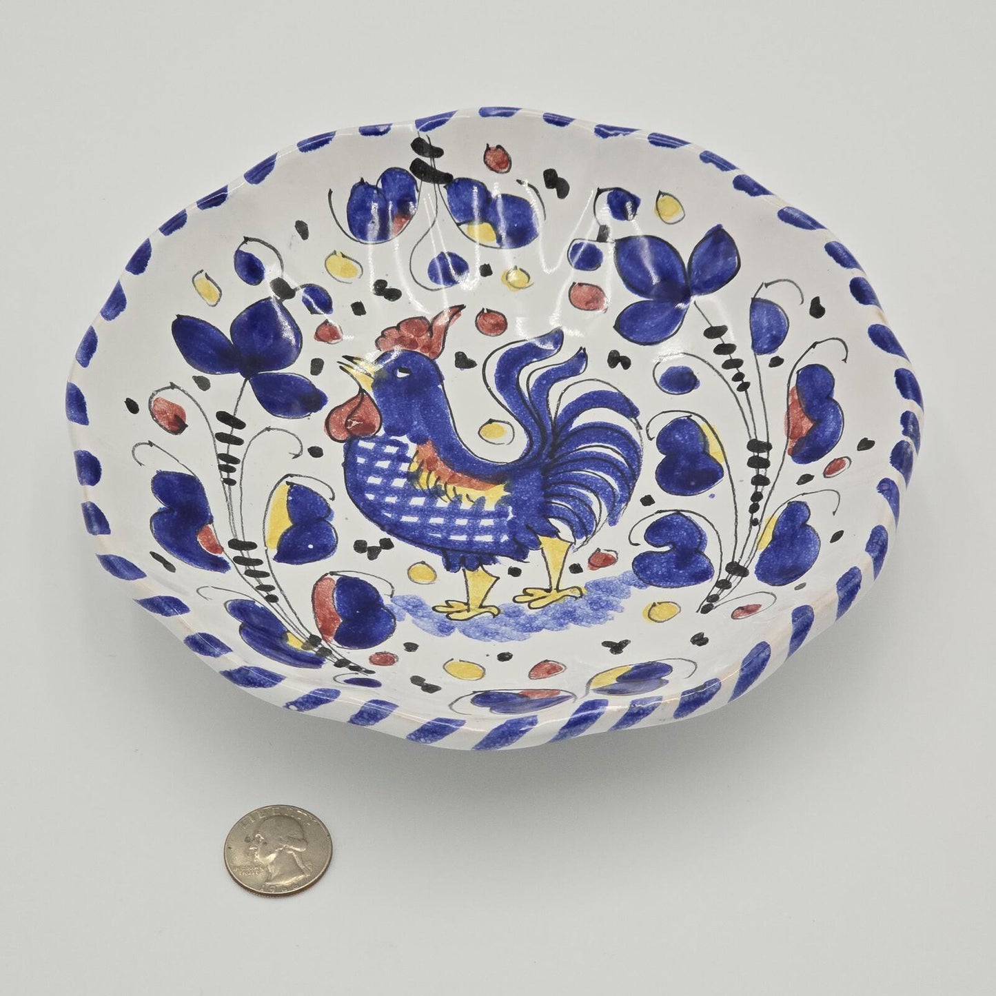 Italian Deruta "Orvieto Rooster" Plate