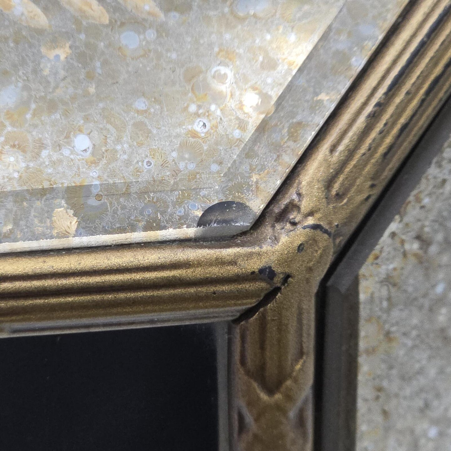 Vintage Venetian Style, Hollywood Regency Etched Glass Mirror