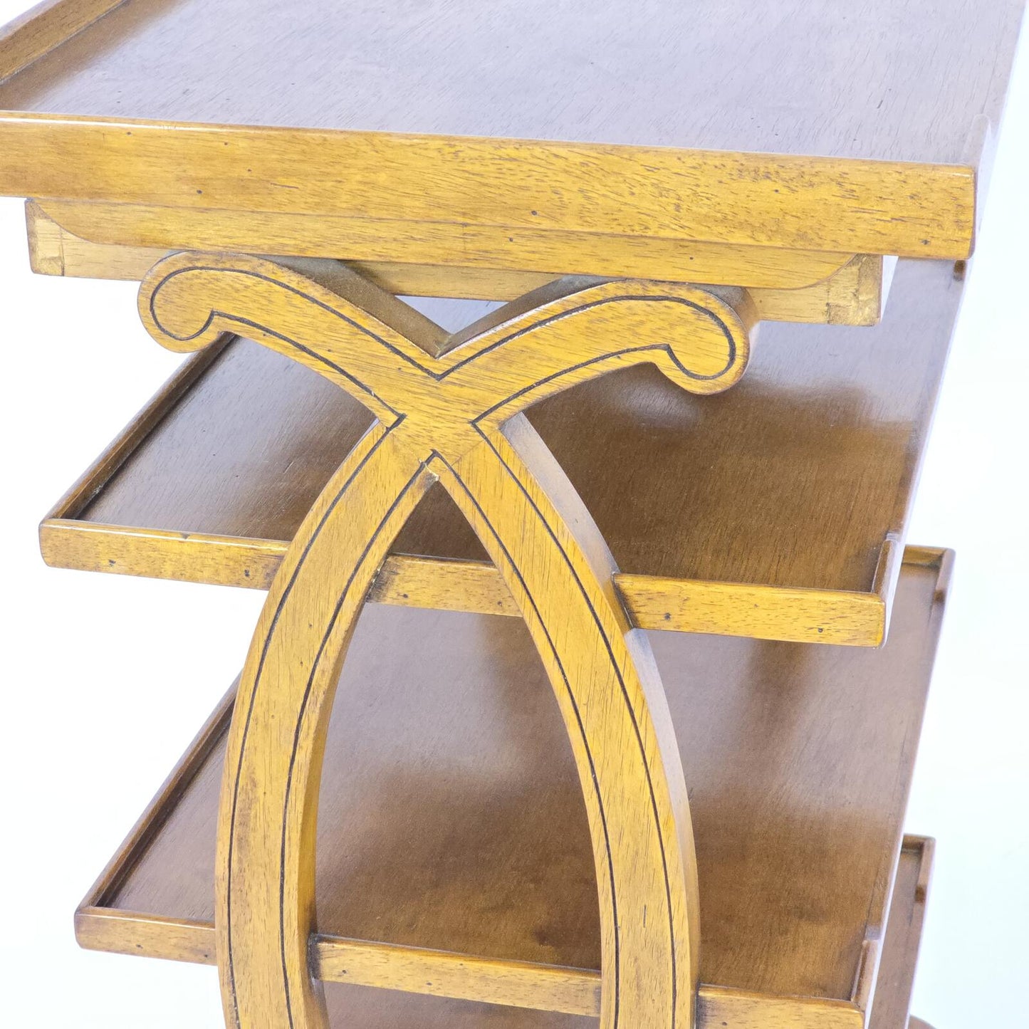 French Charles X Style Fruitwood Four-Tier Etagere