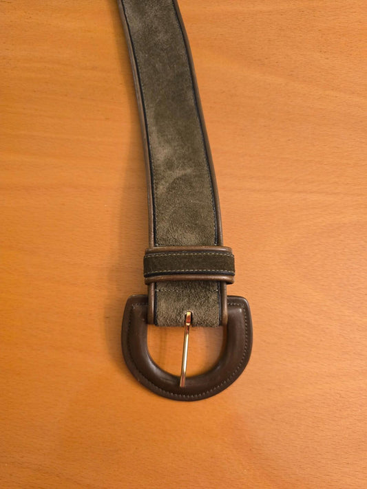 Anne Klein Green Suede Belt - Large