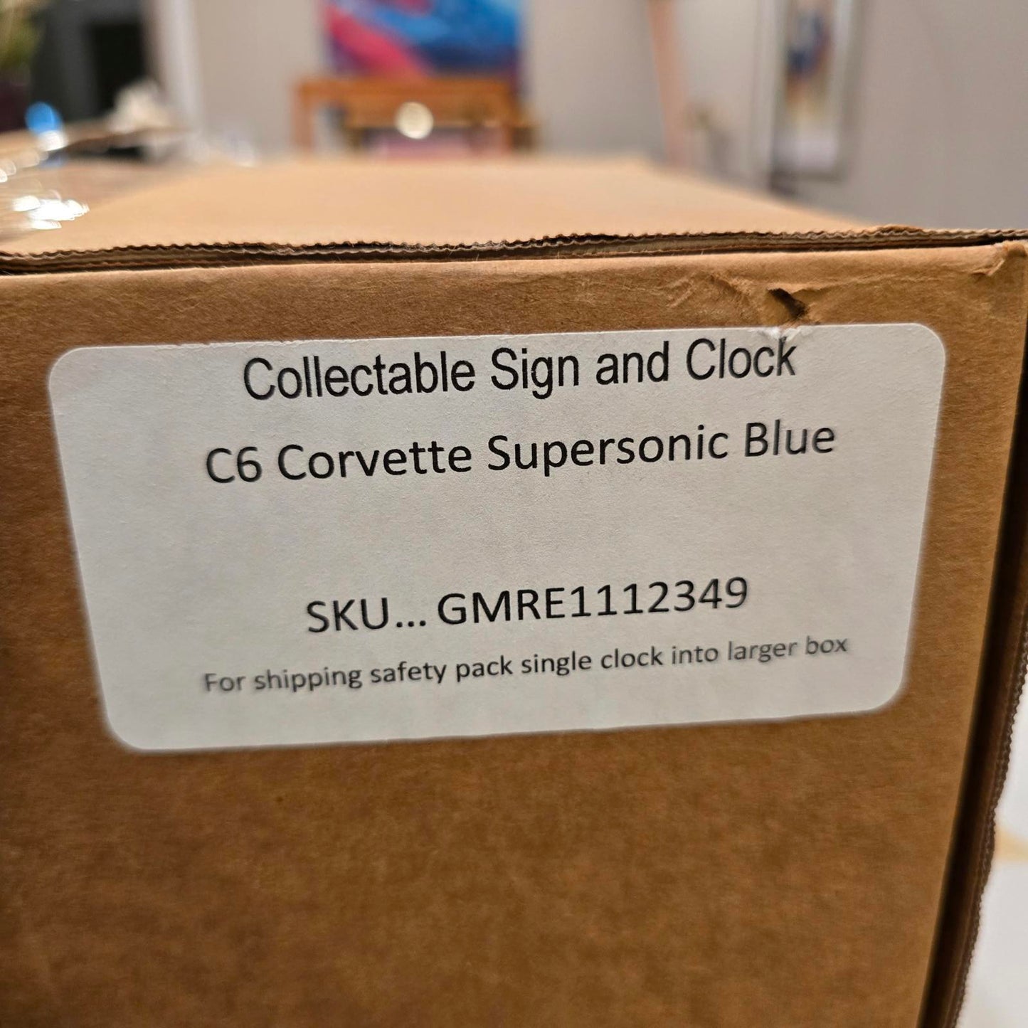 Backlit LED Clock- C6 Supersonic Blue for 2005-2013 Corvette