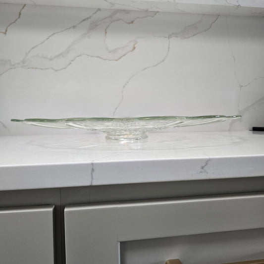 Vintage Large L.E. Smith Glass Dominion Platter