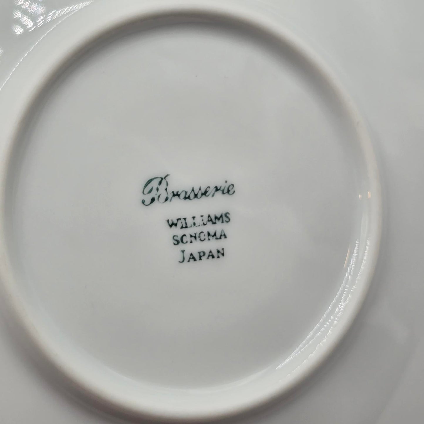 Williams Sonoma Green Brassierie Saucer