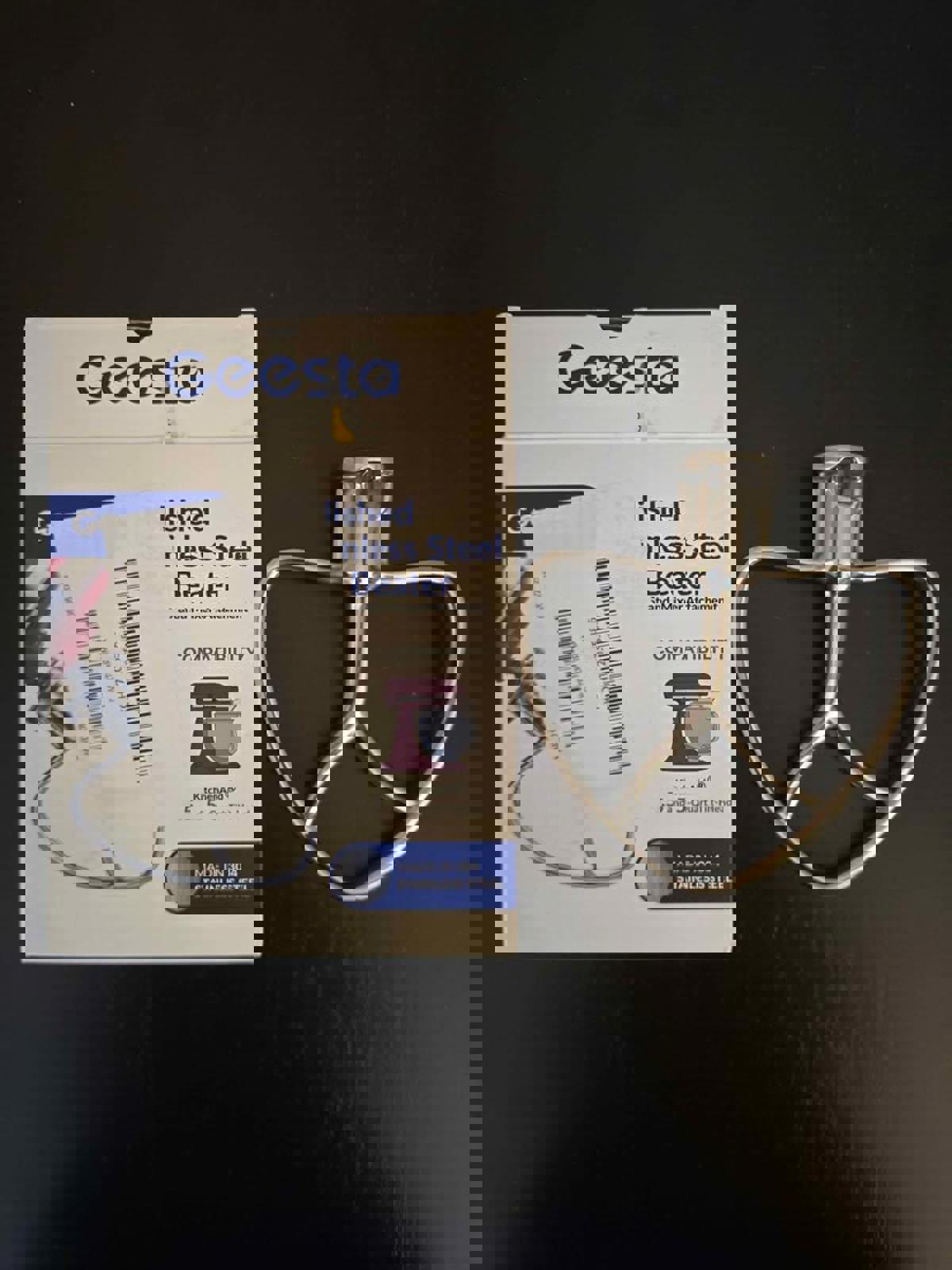 Polished Stainless Steel Flat Beater for KitchenAid 4.5-5 Qt Tilt-stand Mixer