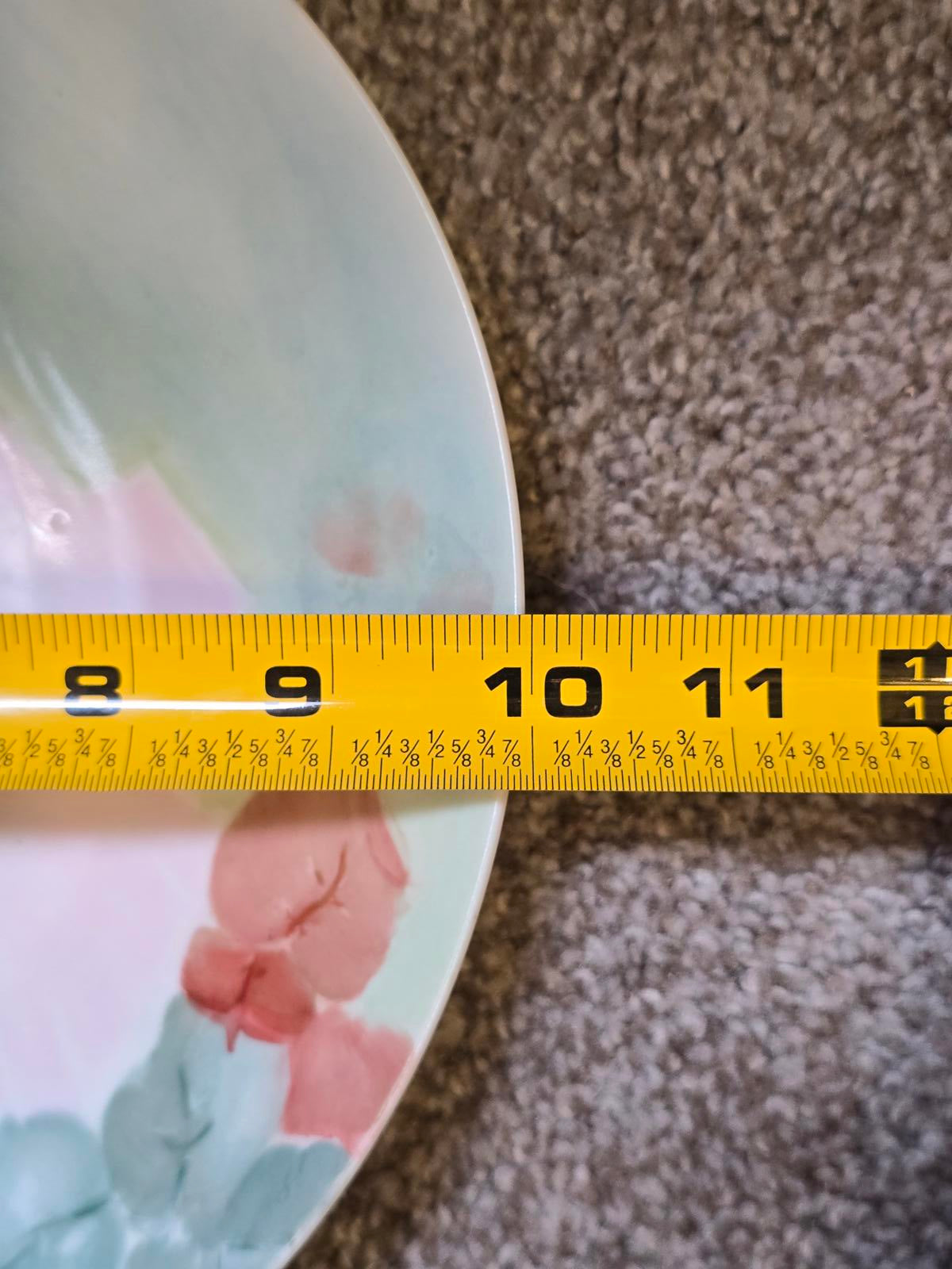 Antique Hand-Painted Floral Plate