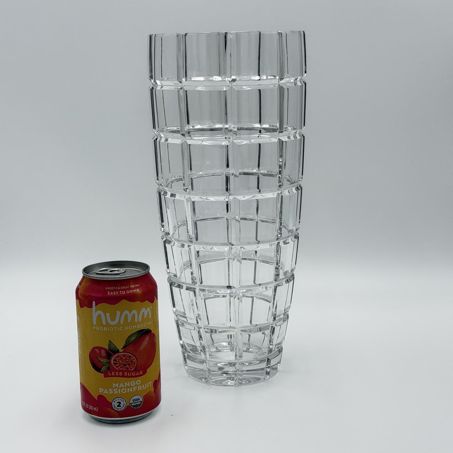 Vintage European Lead Crystal Cube/Window Pane Vase