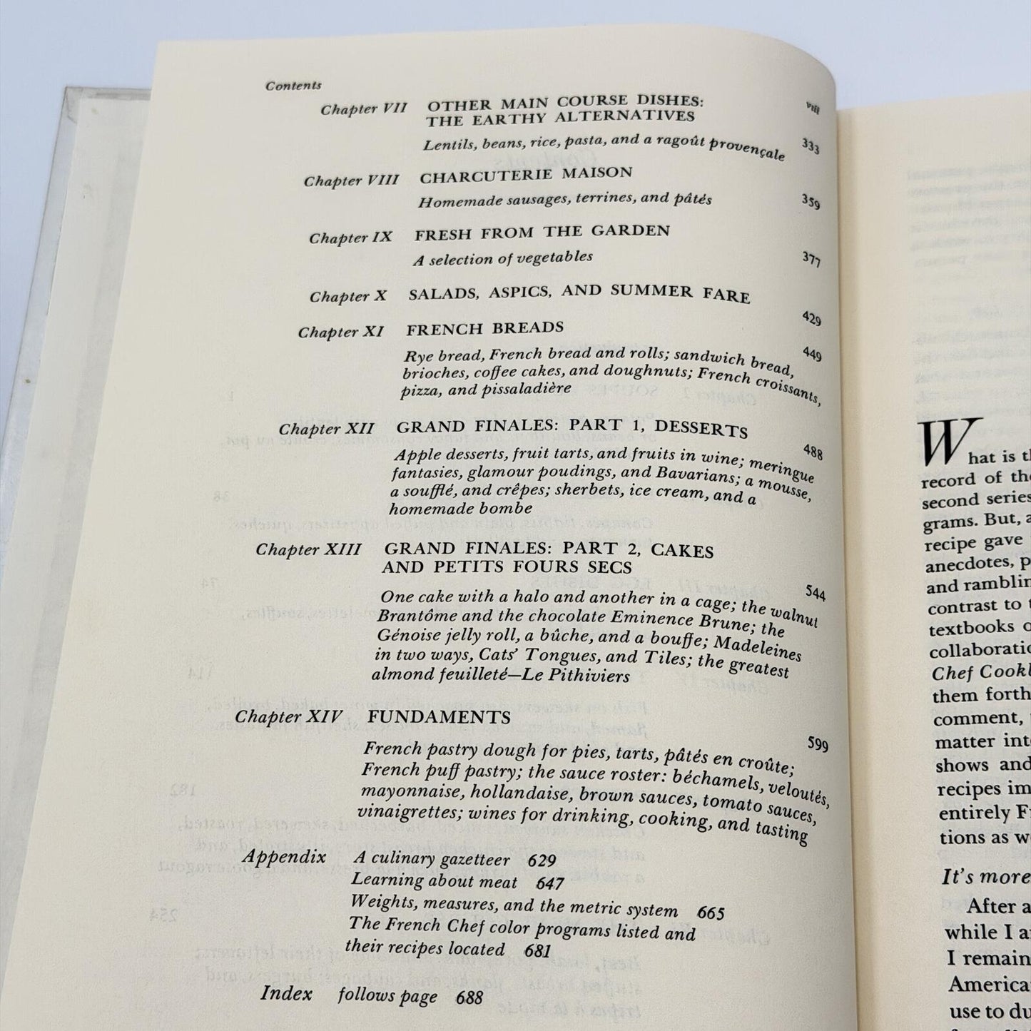 Vintage "From Julia Child's Kitchen" Cook Book