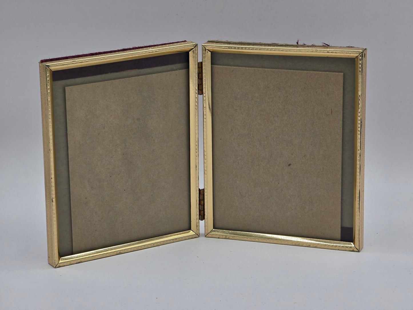 Double Gold Metal Frame