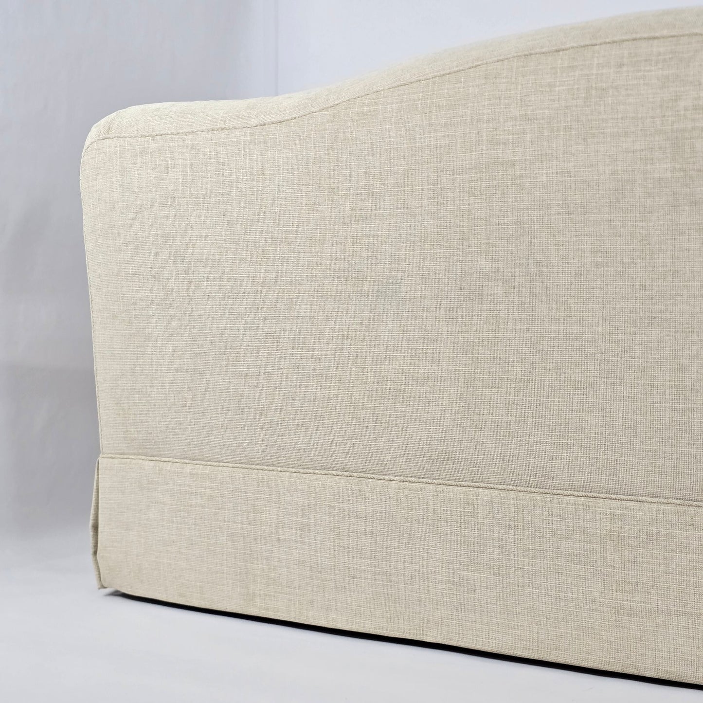 Custom Contemporary Couch with Neutral Upholstery