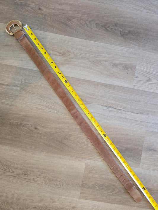 Omega Suede Brown Belt - Size 4/24 Large
