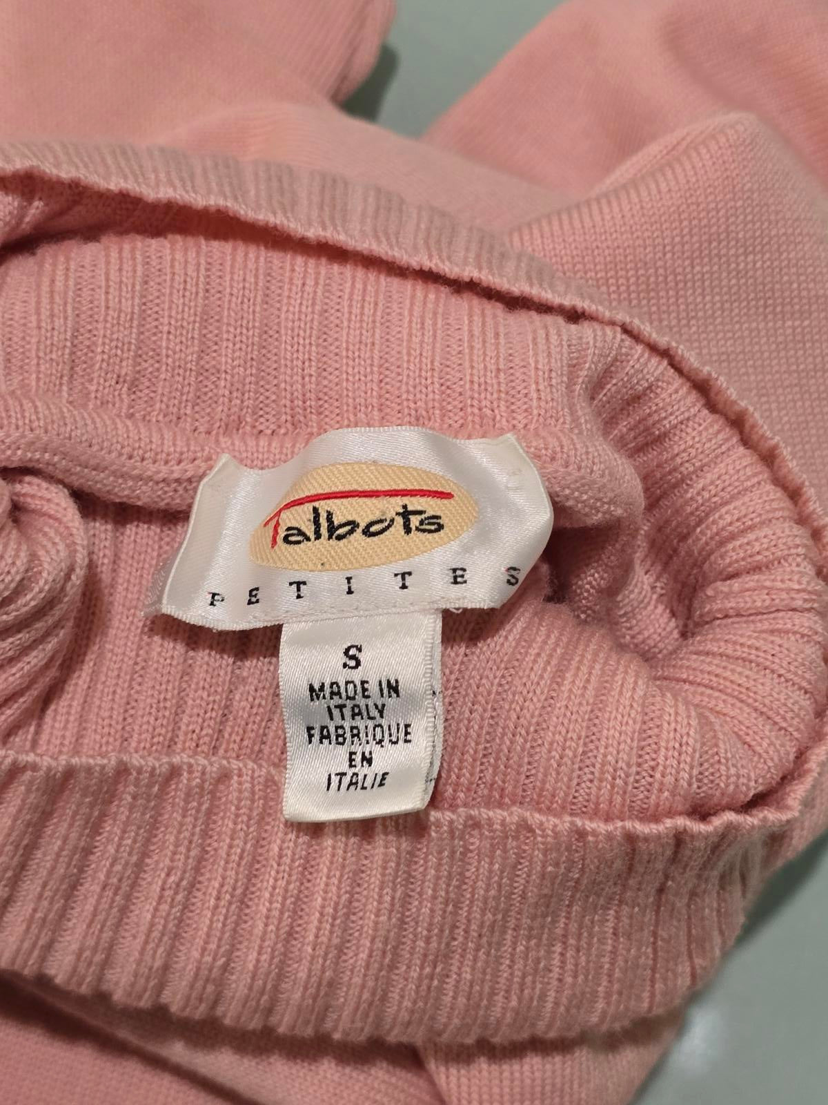 Talbots Women's Soft Rose Turtleneck Sweater