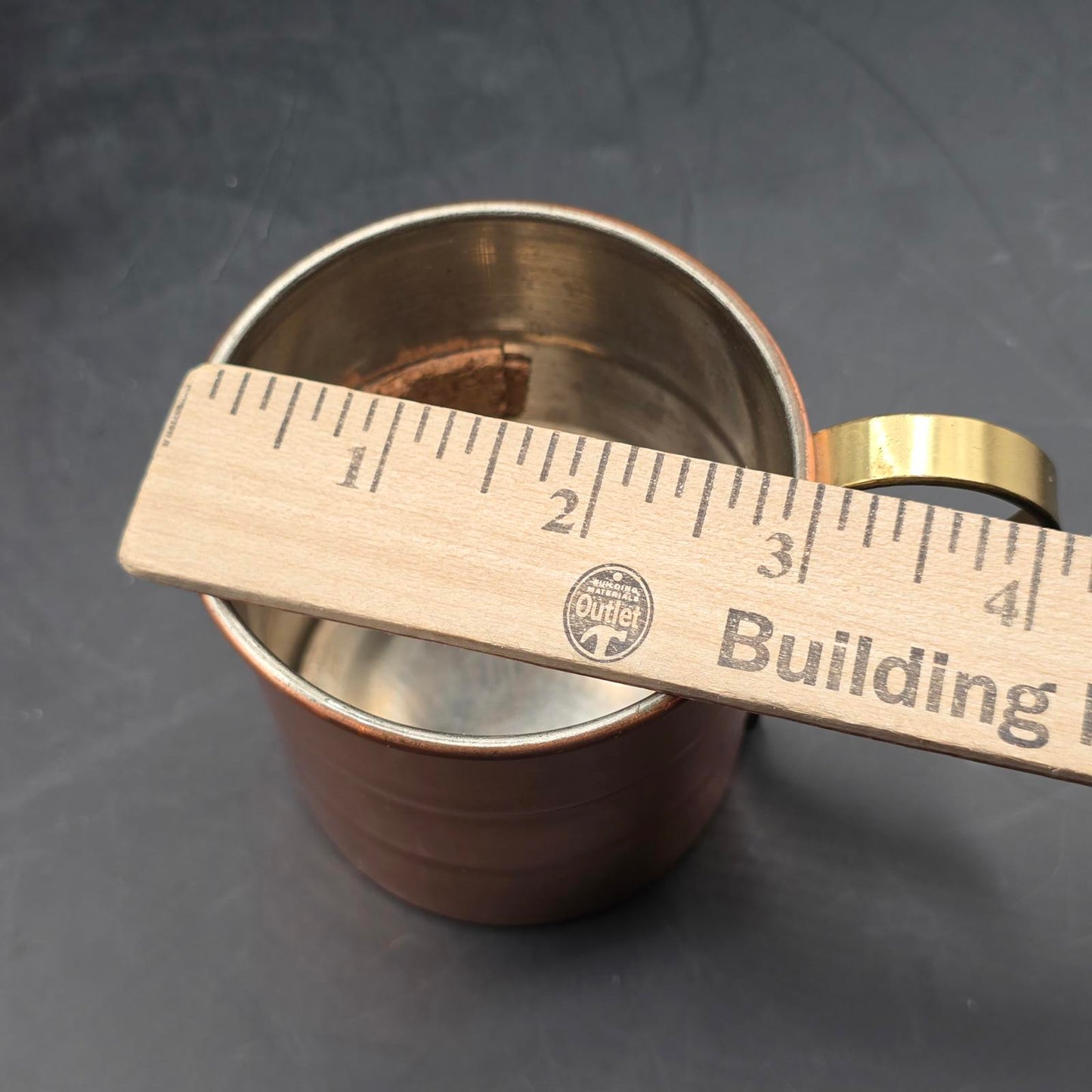 Vintage Set of Copper and Brass Mugs