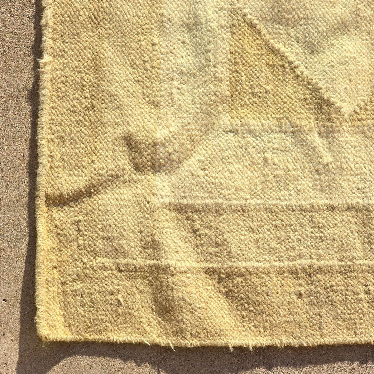 Oversized Indian Dhurrie Style Geometric Flatweave Area Rug 13x18