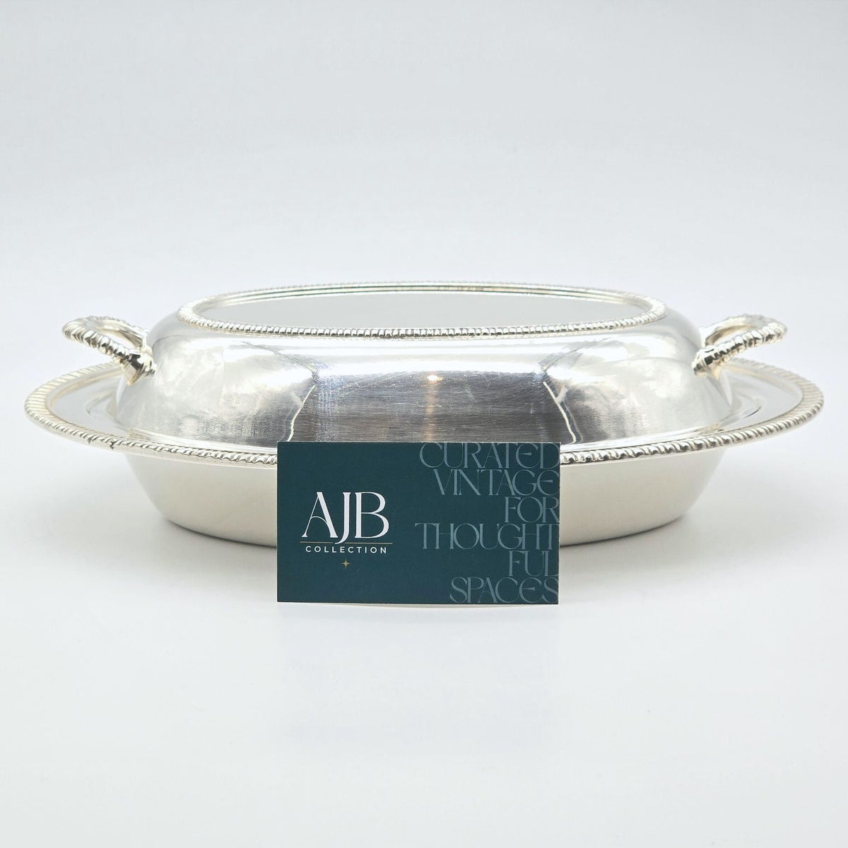 Vintage Friedman Silver Co Silverplate Covered Vegetable Dish 3176
