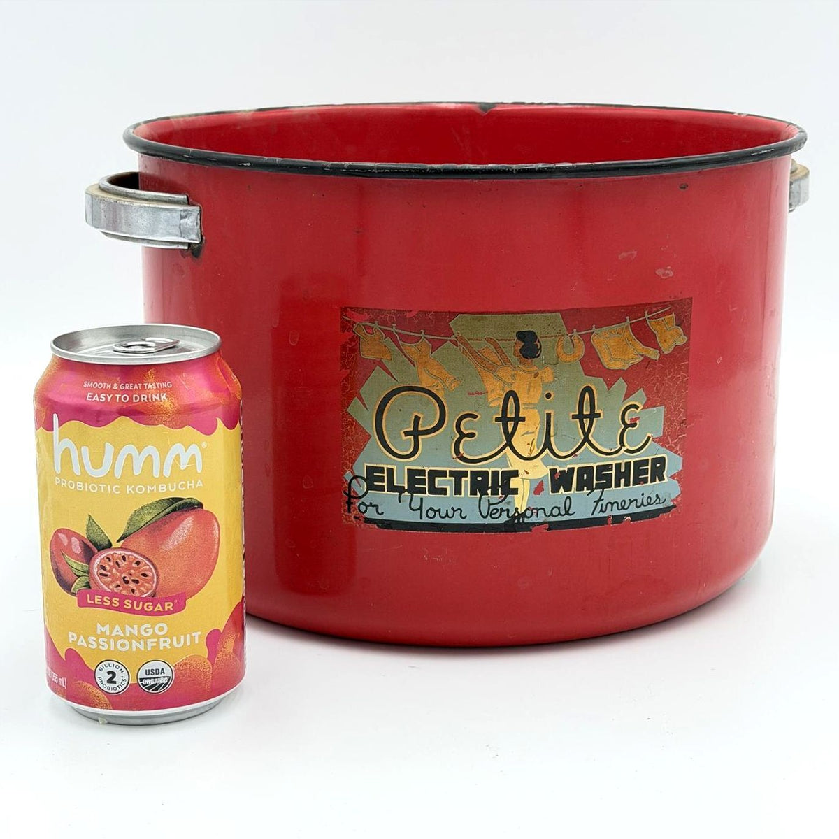 Antique 1931 La Petite Electric Washer Enamel Tub Laundry Advertising