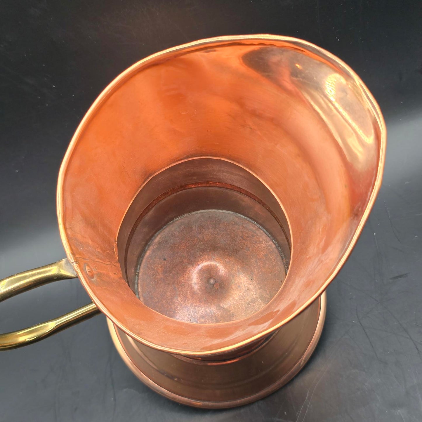 Vintage Solid Copper and Brass Pitcher