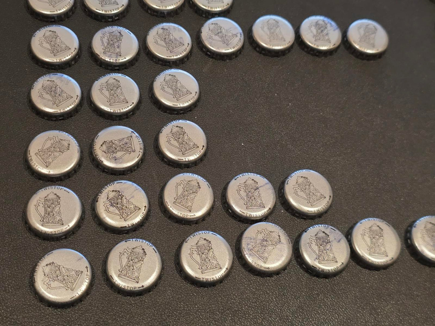 Set of 69 Falstaff Beer Rebus/Puzzle Bottle Caps