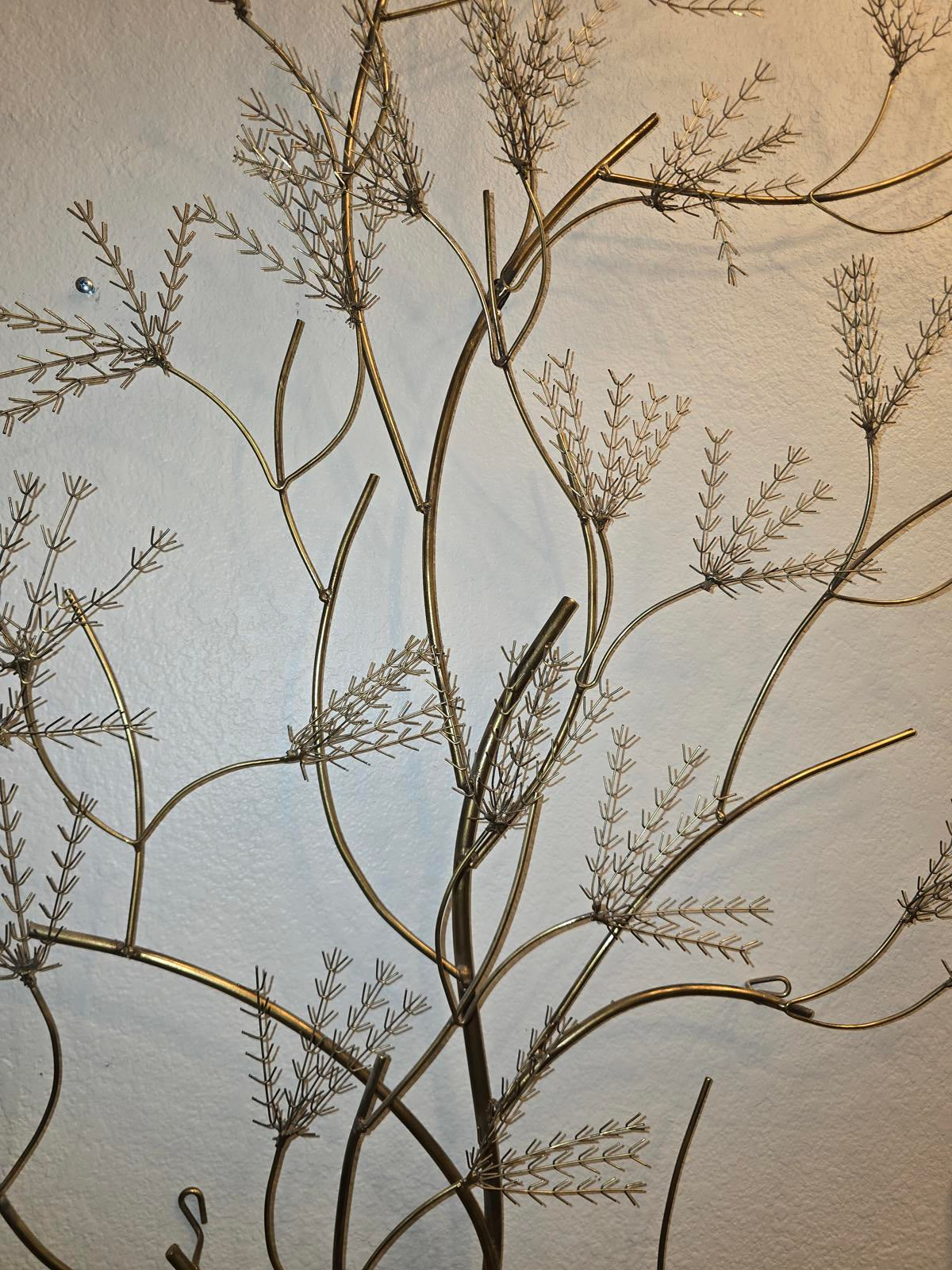 Vintage MCM Curtis Jere Floral Wall Sculpture