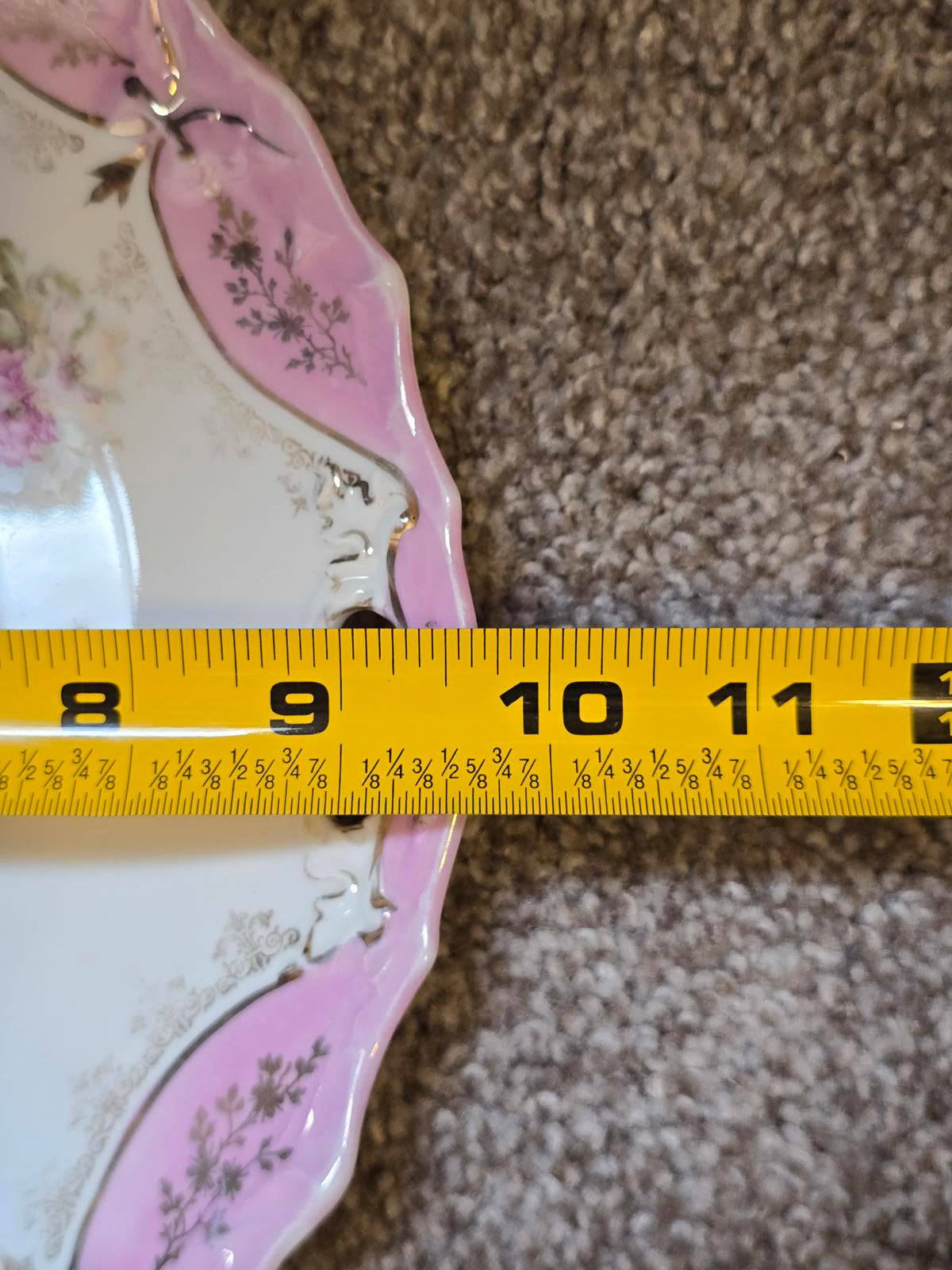 Antique Three Crowns China Serving Dish