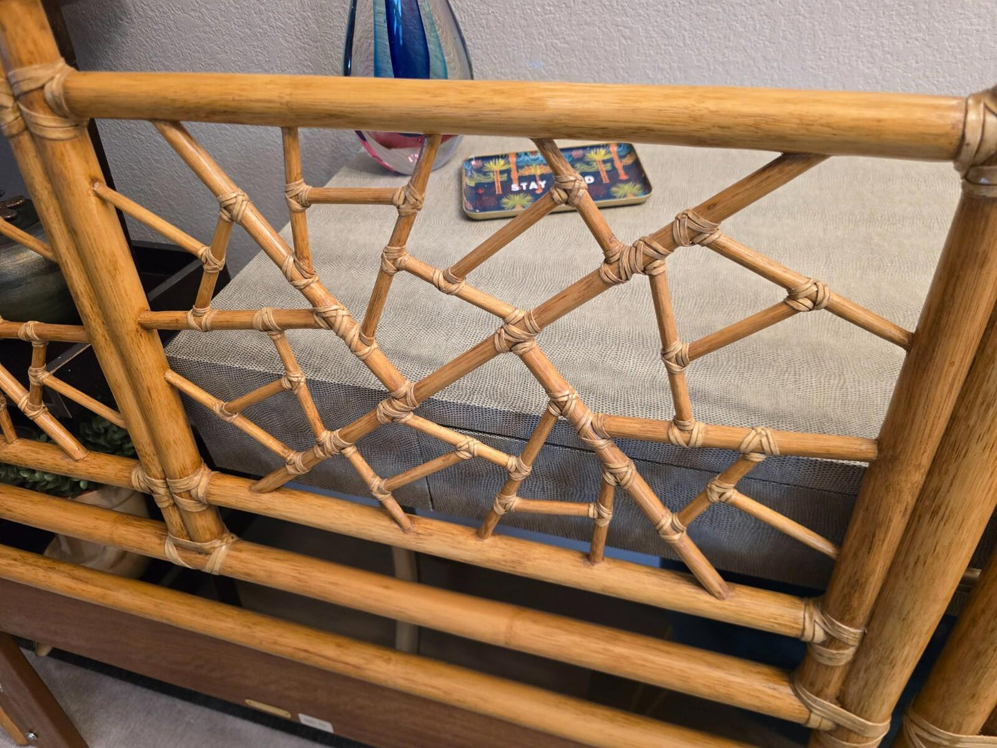 Vintage McGuire King/2 Twin Rattan Headboards