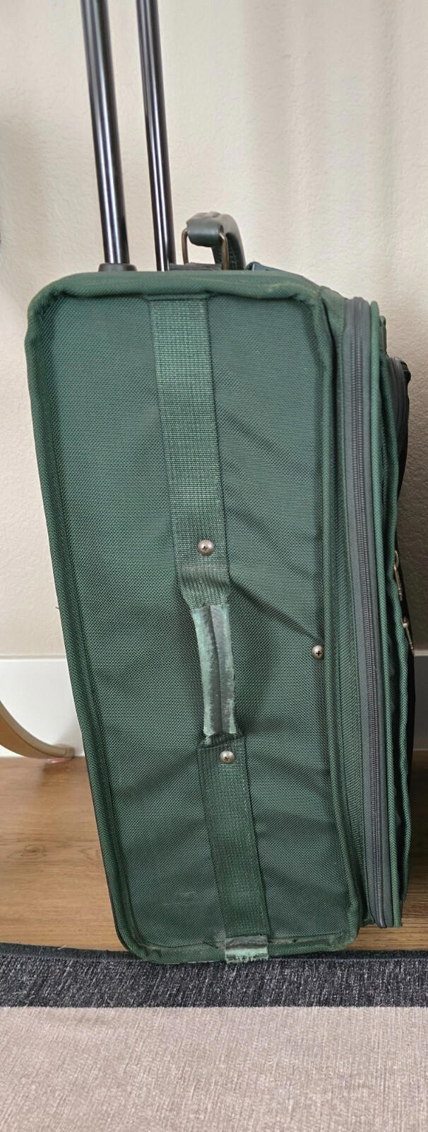Tumi- Vintage Green Ballistic Nylon 22" Carry-On Suitcase