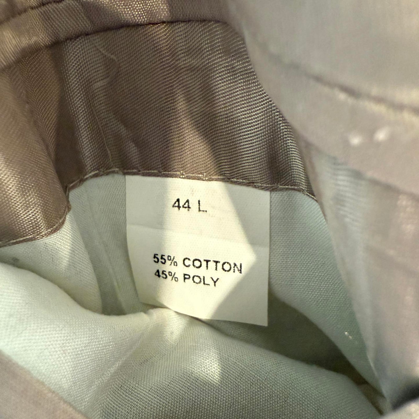 Jos. A. Bank Khaki Suit 44L Coat. 39L Pants