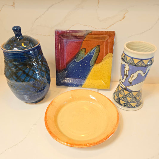 Studio Art Pottery- Fun Flamingos