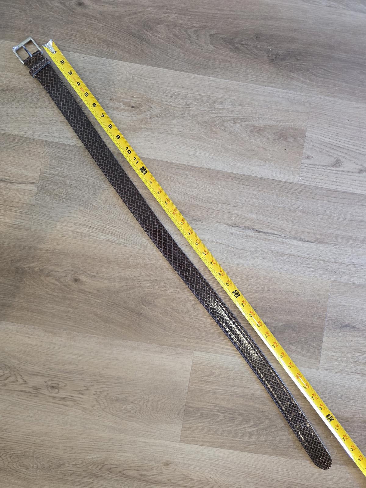 Countess Mara Snake Skin Belt- Brown - Size 38