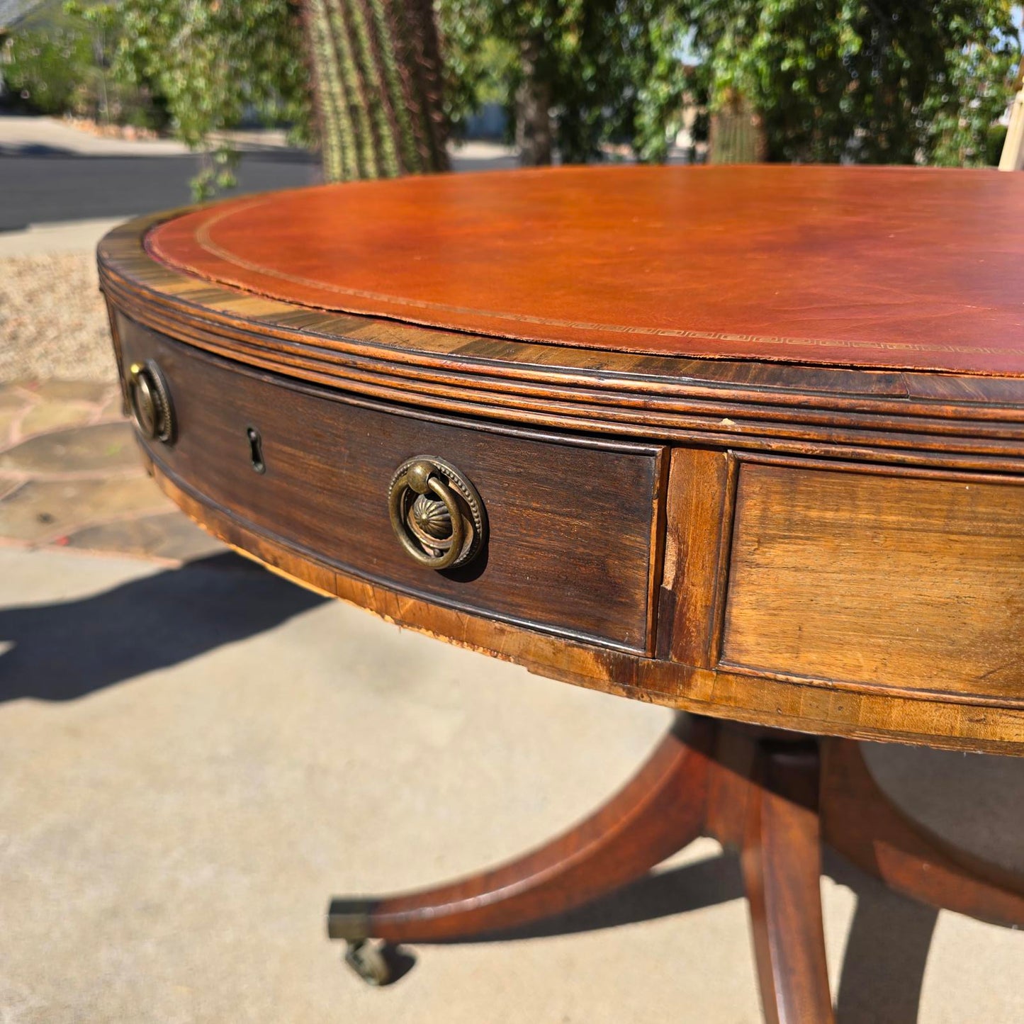 Antique Georgian Style Drum Table
