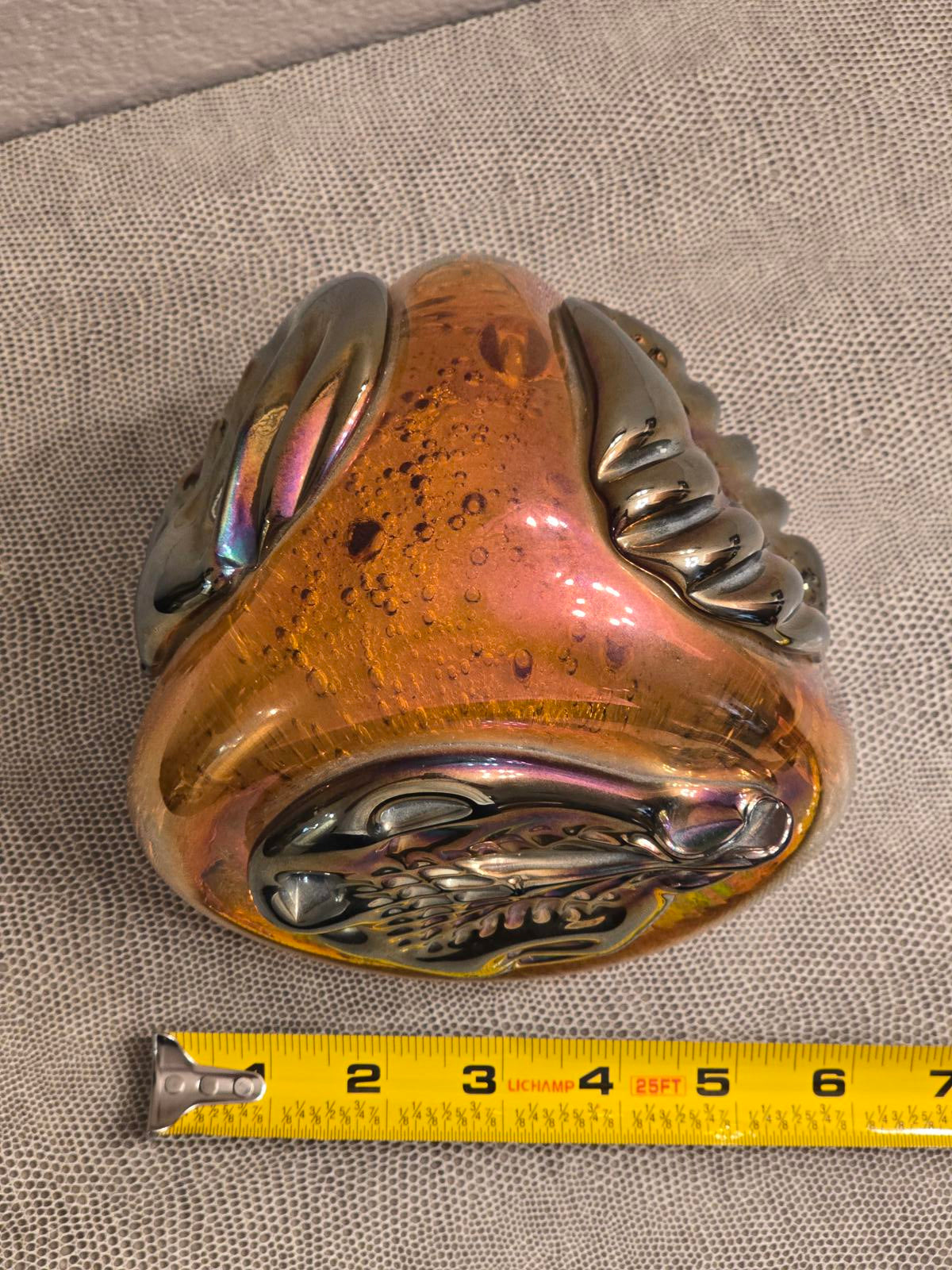 Rollin Karg Magnum Art Glass Paperweight Sculpture
