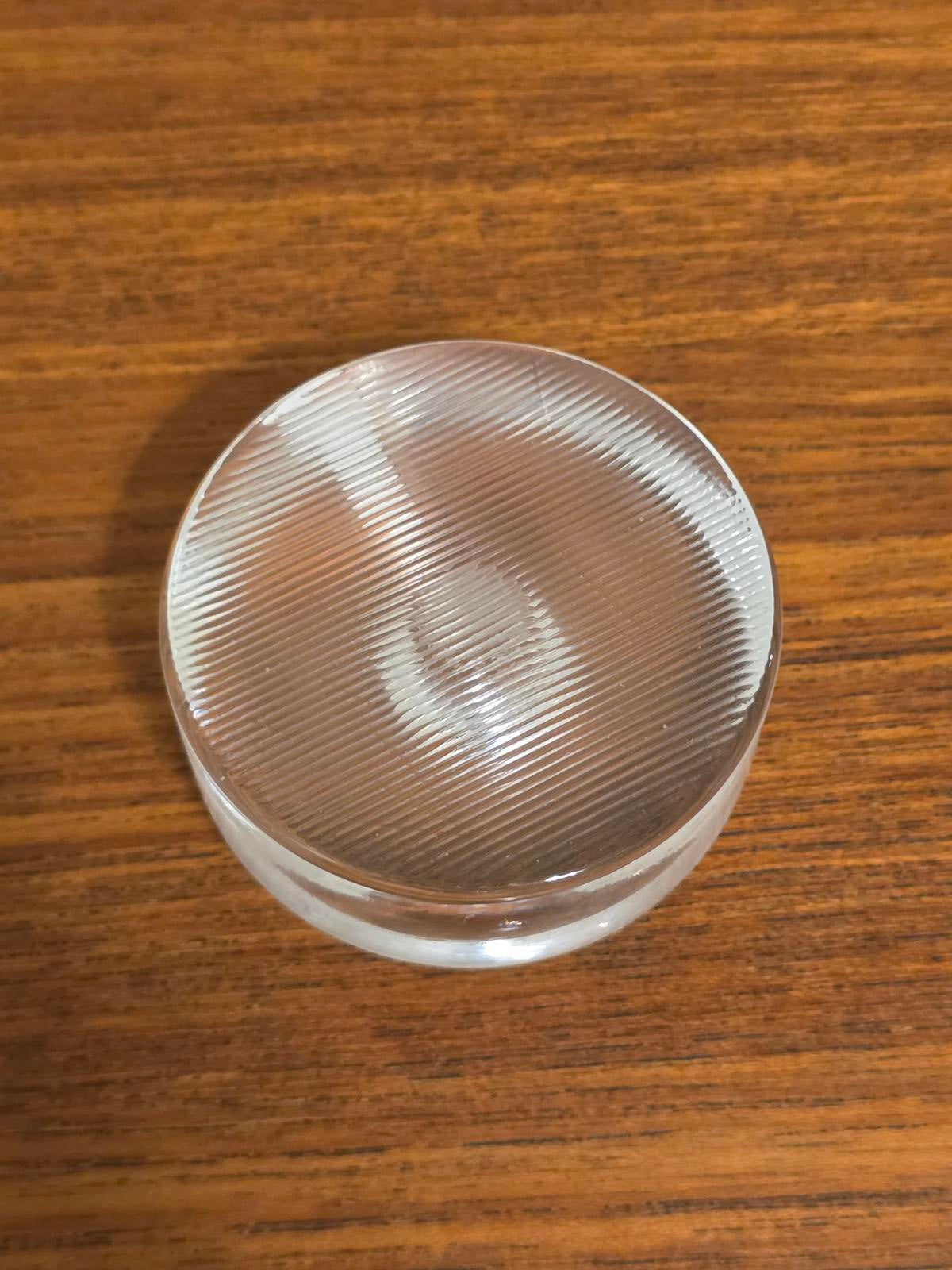 Vintage MCM Pukeberg Sweden Glass Candle Holders