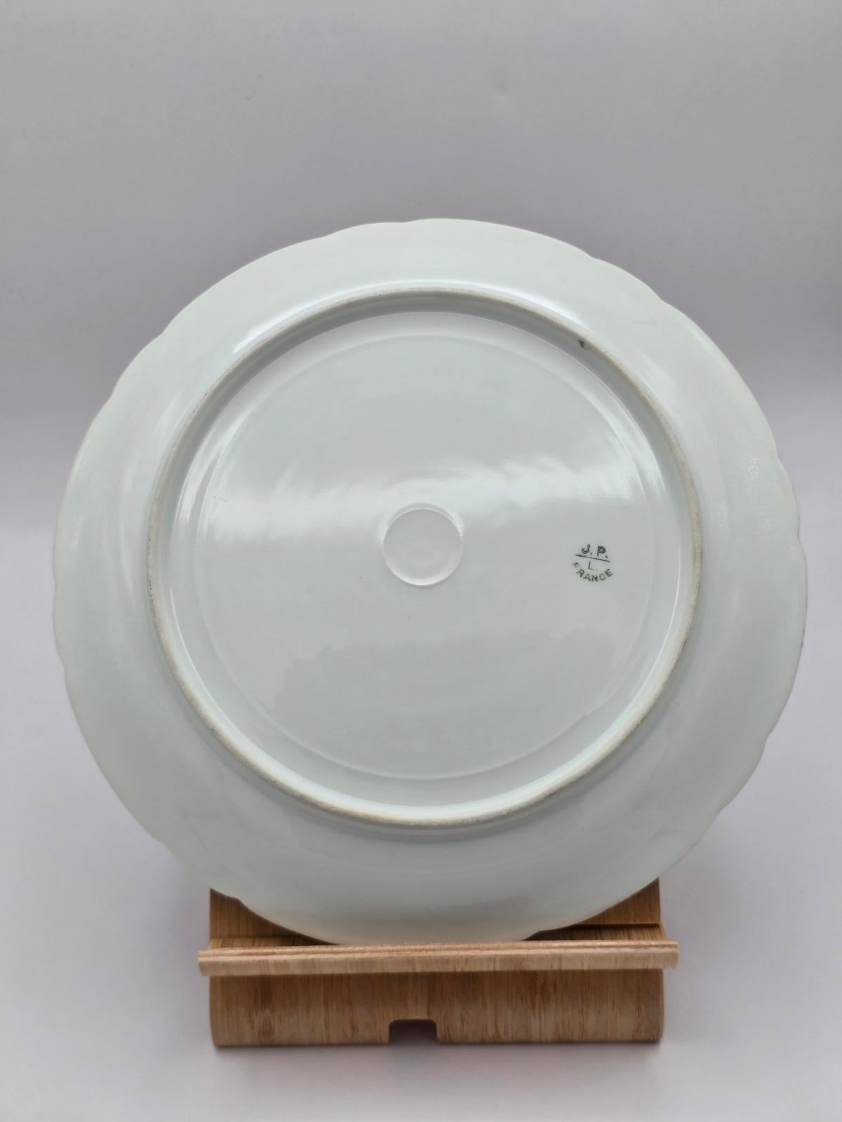 Antique Jean Pouyat Limoge-JPL Hand-painted Porcelain Plate