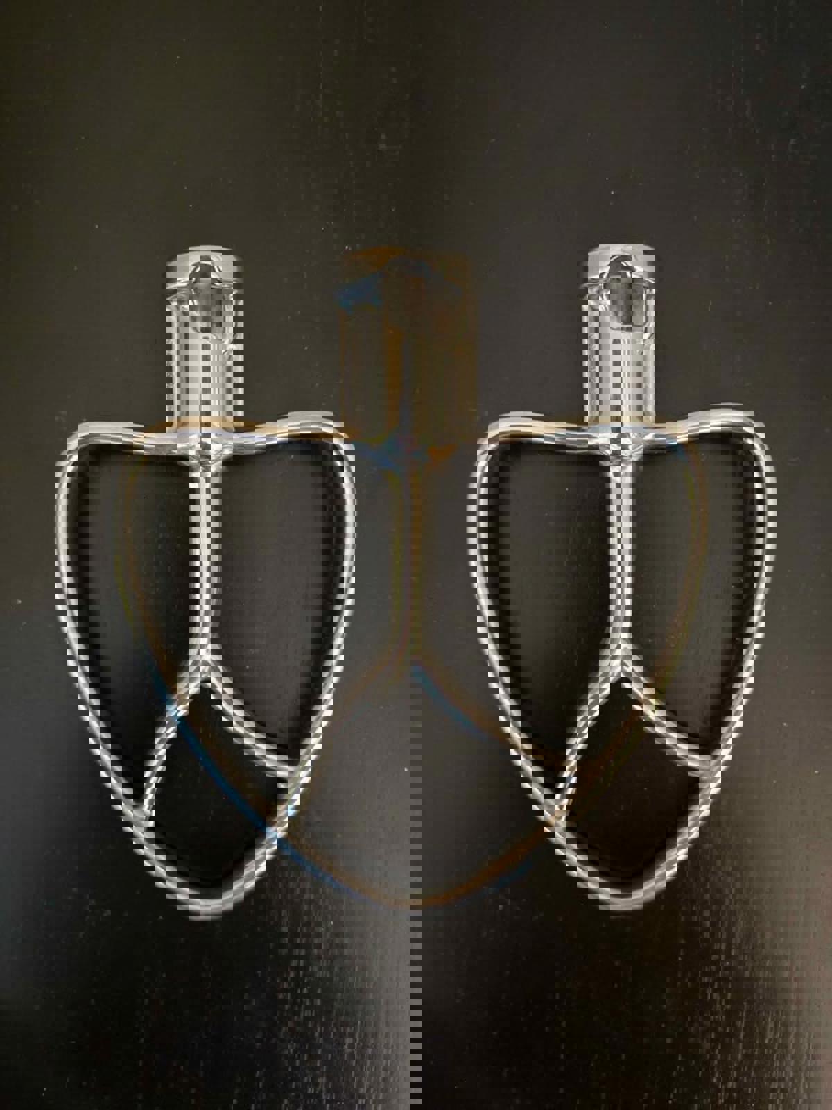 Polished Stainless Steel Flat Beater for KitchenAid 4.5-5 Qt Tilt-stand Mixer