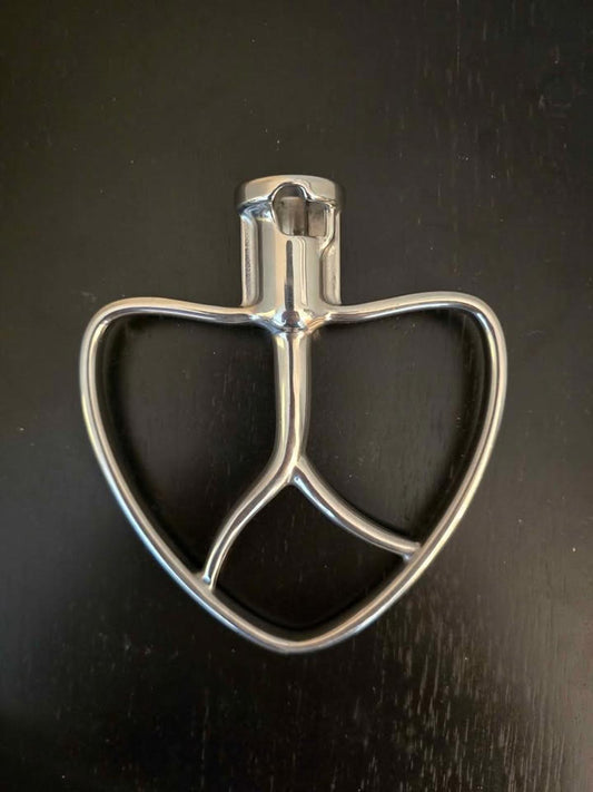 Polished Stainless Steel Flat Beater for KitchenAid 4.5-5 Qt Tilt-stand Mixer