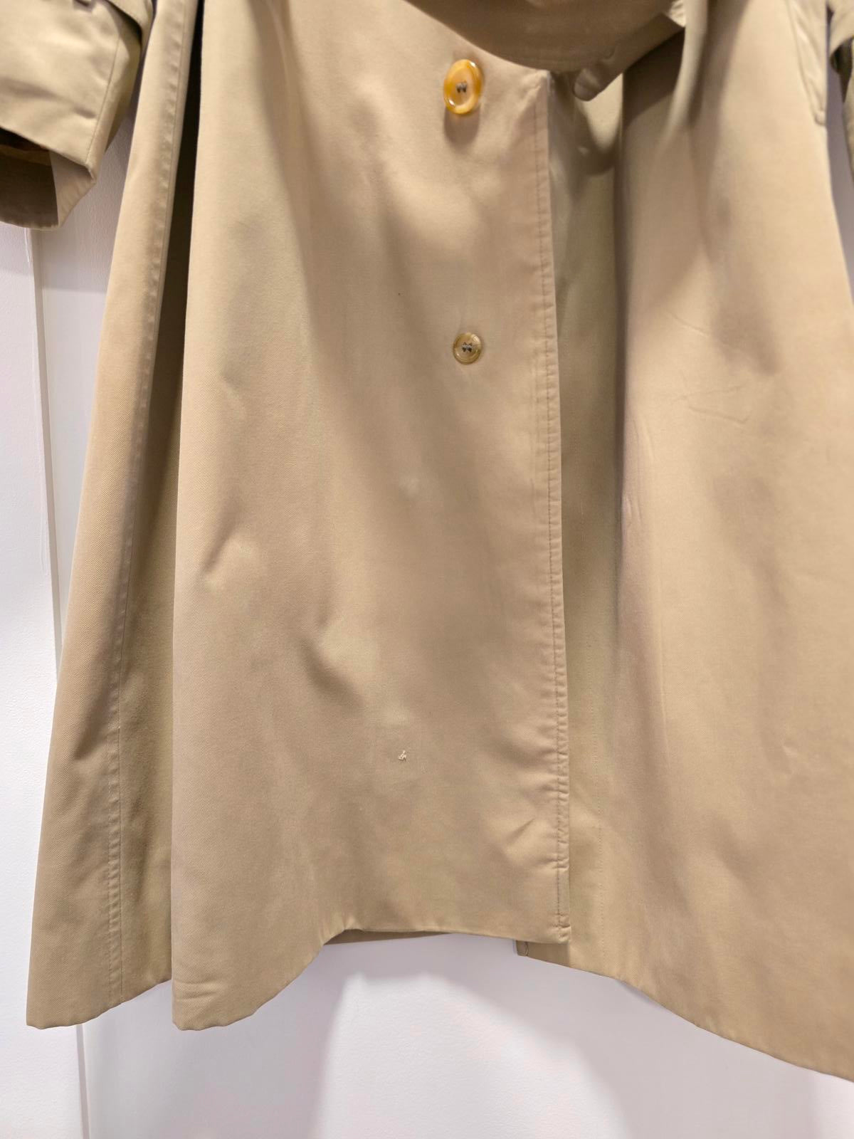 Vintage Burberry's Men's Large Trench Coat with Wool Liner