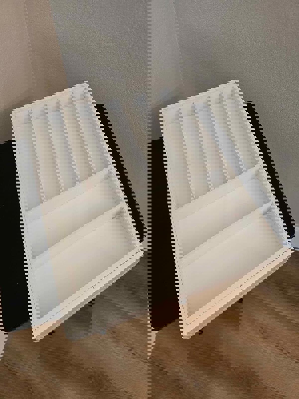 Large Premium Bamboo Silverware Organizer - Expandable Utensil Drawer Organizer