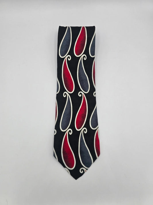 Men's Tie - Red/Black/Grey