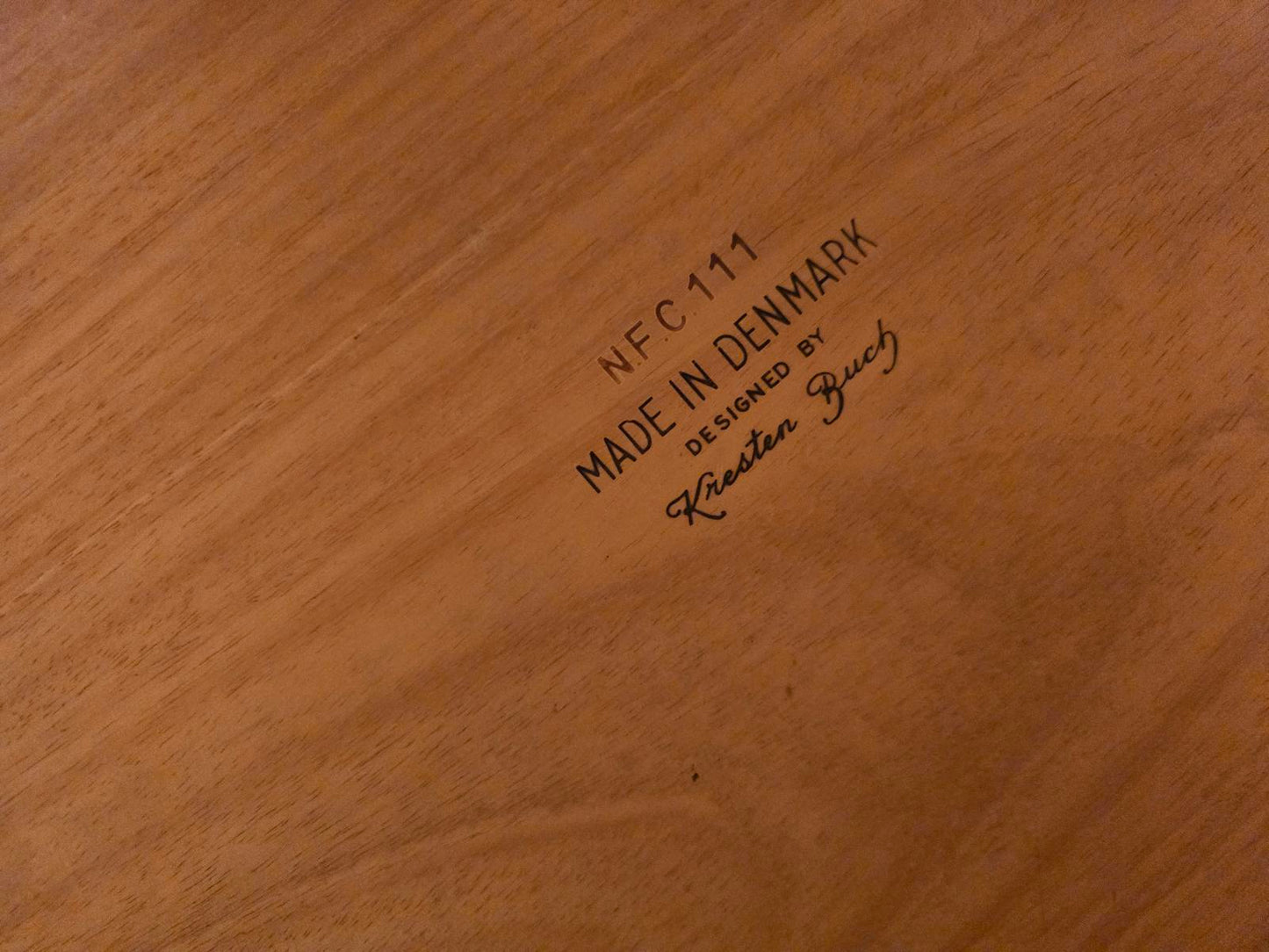 Vintage MCM Kresten Buch Triangular Side Table