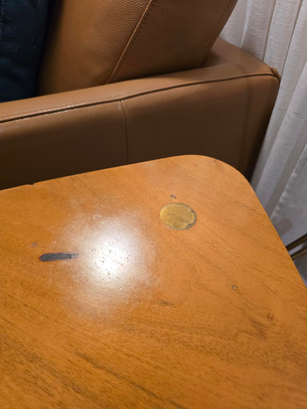 Vintage MCM Kresten Buch Triangular Side Table