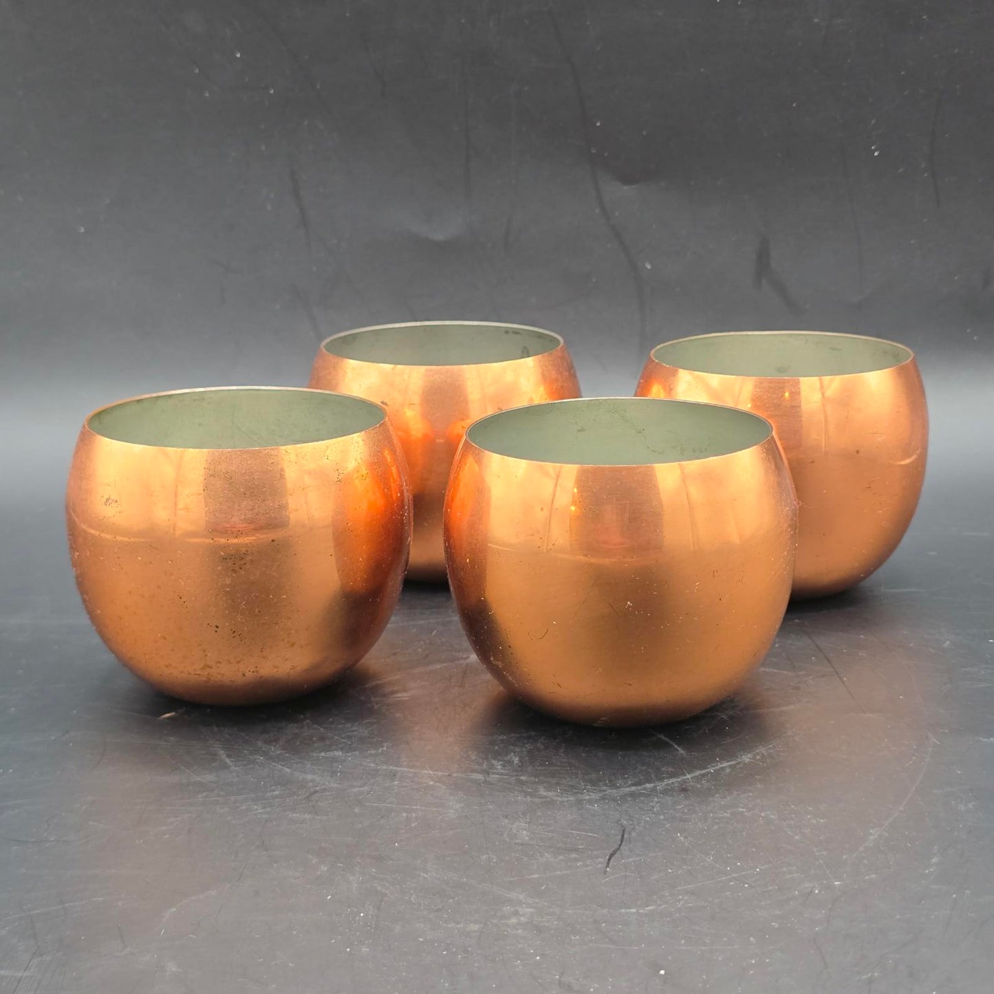 Vintage Set of Coppercraft Guild "Roly-Poly" Cup