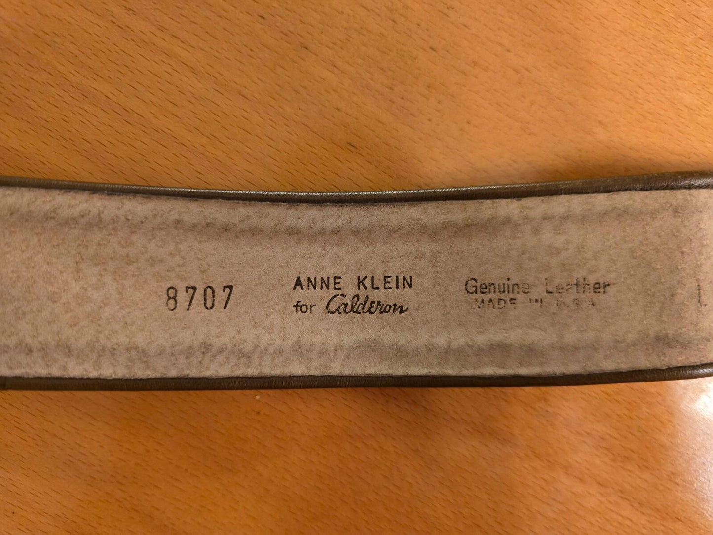 Anne Klein Green Suede Belt - Large