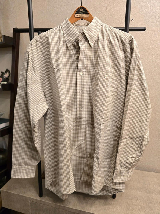 Fairway & Greene Men's Green Checked Club Shirt - Large