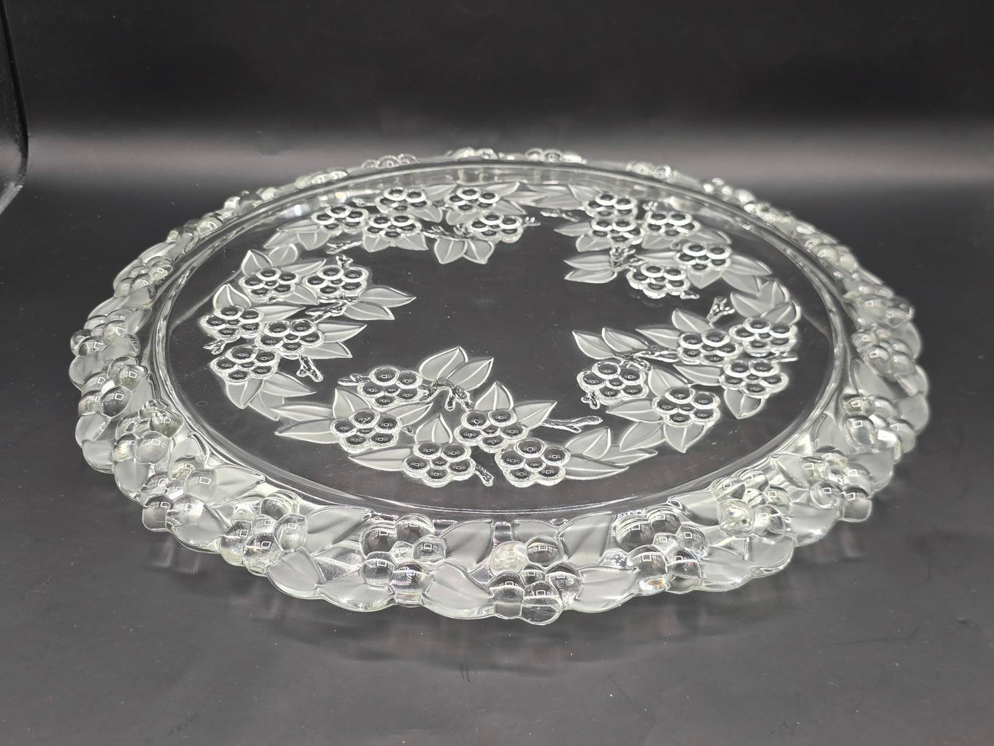 Mikasa Carmen Satiniert 13" Cake Plate Produced by Walther Glas